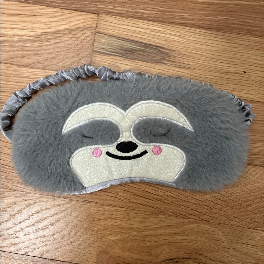 Gray Sloth Sleep Mask